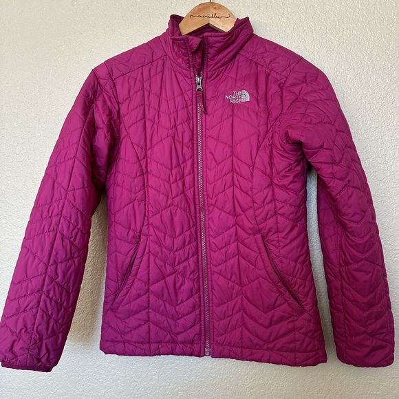 The North Face Other - The north Face Girls Quilted Light Jacket ink magenta large full zip 14/16